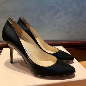 Jimmy Choo Black Leather Pumps Size 40